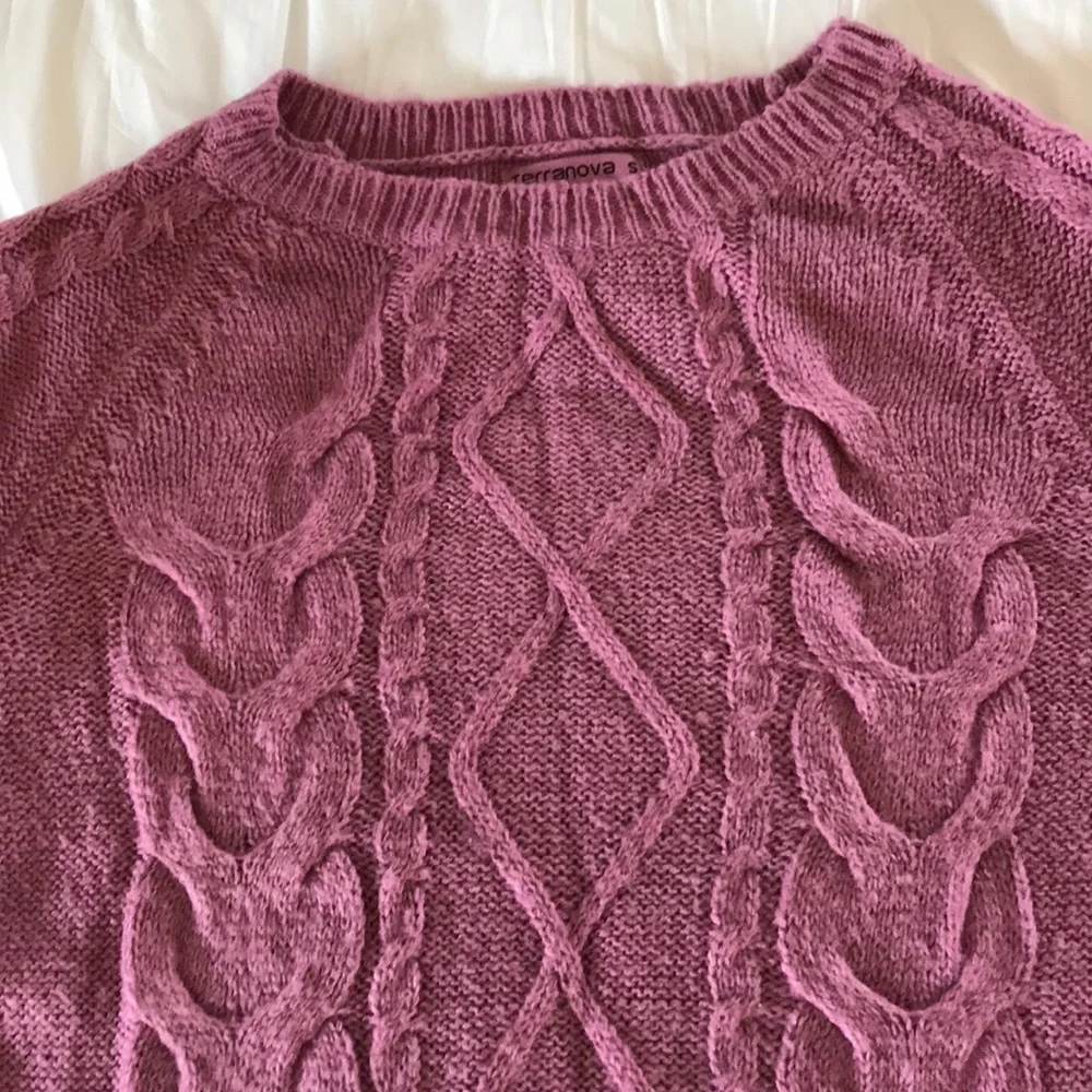 Cableknit sweater size S - Picture 2 of 8